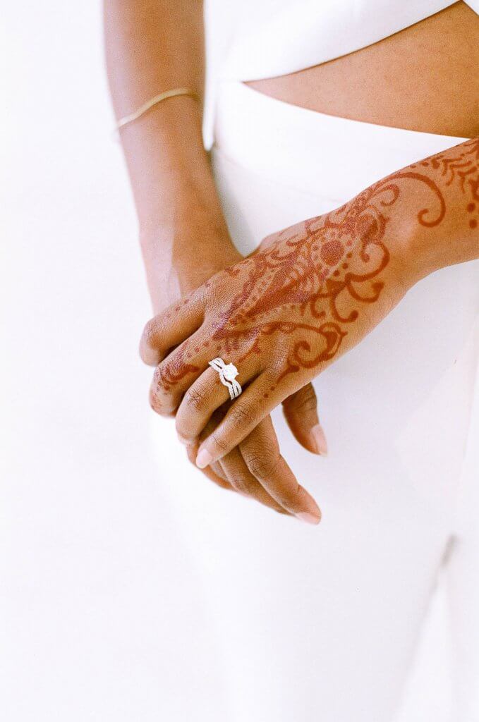 Mehndi asian bride's decorated hands with henna  - Bilingual Wedding Planner