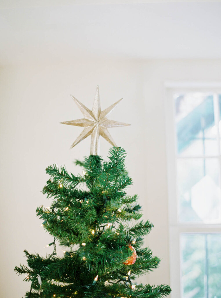 Christmas tree top with star